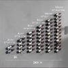 AEYSD-456 Wine Rack Bar Wine Rack Ornaments Wall Mounted Wine Bracket Rack Wall Wine Cooler Wine Bottle Display Rack Creative Wine Racks Wine Storage Organizer(Gold) view 2