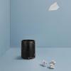 HOLIDYOYO Double Layer Marble Pattern Trash Can Round Garbage Bin 8L Black Waste Basket Container for Kitchen Bathroom Home Office Hotel view 4