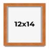12x14 Frame Brown Honey Pecan Solid Wood Picture Frame | 1.2 Inch Moulding Width | 0.5 Inch Rabbet Depth | Hamilton Collection | with UV Acrylic Plexiglass, Foam Board Backing & Hanging Hardware view 1