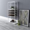 AEYSD-456 Wine Rack Wine Cooler Wine Red Wine Iron Household Floor Small Wine Rack Storage Display Shelf Shelf Wine Glass Racks Wine Storage Organizer(Black) view 3