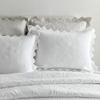 camandy Cotton Quilt Bedding Set Reversible Lightweight Coverlet for All Seasons, 3 Pieces Embossed Floral Solid White Bedspread with Ruffled Edge, Queen Size view 3