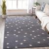 PB Rugs Hand Crafted Wool Star Kids Area Rugs, Modern, Natural Latex Backing, 100% Cotton (Grey, 3 x 5 FT) view 1