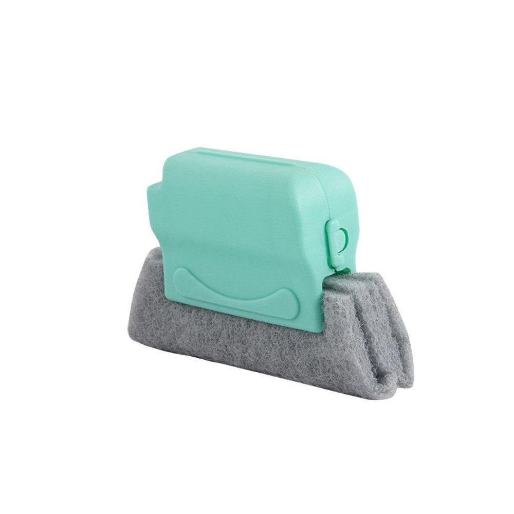 QHUIAKIND Window Groove Cleaning Brush Sweep Window Groove Brush Cleaning Door & Window Slide Small Brush Window Groove Cleaning Tool Green