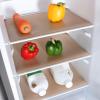 Beige Shelf Liners for Kitchen Cabinets Non Adhesive Drawer Liner for Bathroom Waterproof Refrigerator Liners for Shelves Fridge Plastic Mats Cabinet Cupboard Liner 23.6 x 78.7 Inches view 3
