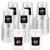 Amyhill 60 Pack 40th Birthday Plastic Cup Bulk 12 oz Cheers to 40 Years Disposable Clear Cup Happy Birthday Party for Men Women Rose Gold Decorations Party Favors Anniversary view 1