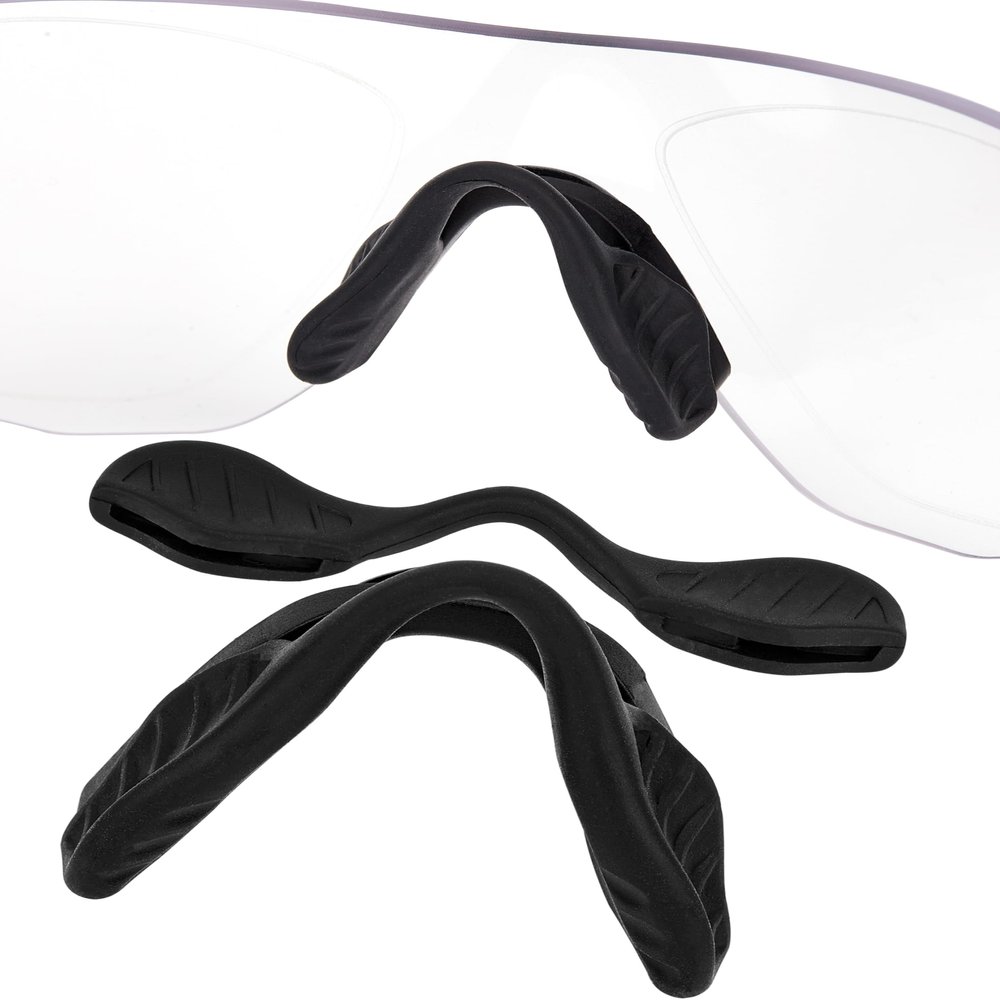Betterun Black Replacement Nose Pads Pieces for Oakley EV Zero Path OO9308/EV Zero Pitch OO9383/EV Zero Range OO9327/EV Zero Blades OO9454/EV Zero Stride OO9386/EV Zero Ascend OO9453 Sunglass, 1 Pair
