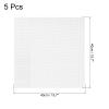 uxcell 15.7 x 15.7" Silicone Dehydrator Sheets, 5 Pcs Non-Stick Dehydrator Drying Mesh Reusable Fruit Dryer Mat for Food Dehydrator Fruit Dryer, White view 2