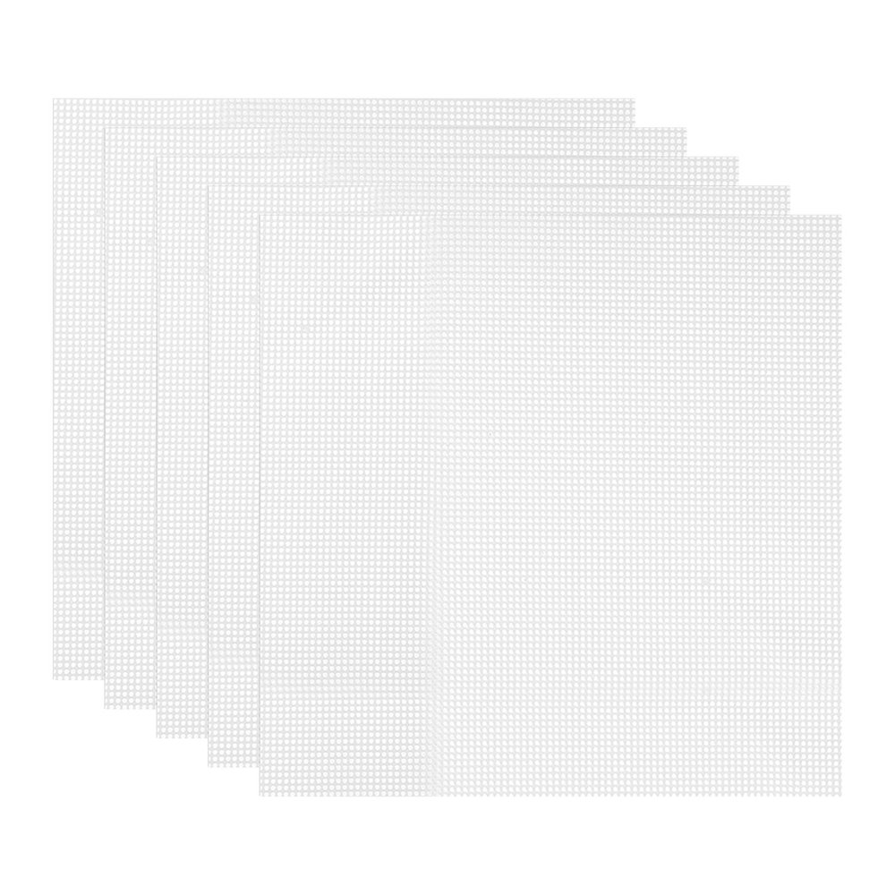 uxcell 14 x 14" Silicone Dehydrator Sheets, 5 Pcs Non-Stick Dehydrator Drying Mesh Reusable Fruit Dryer Mat for Food Dehydrator Fruit Dryer, White
