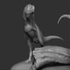 WLNTDOLA SHOWANNA 1:15 Scale Ilokelesia Scene Statue Dinosaur Animal Model Decor GK Decoration Gift (Painted) view 3