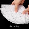 uxcell 13" Round Silicone Dehydrator Sheets, 9 Pcs Non-Stick Dehydrator Drying Mesh Reusable Fruit Dryer Mat for Food Dehydrator Fruit Dryer, White view 4