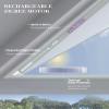 Graywind Smart Angled Blinds Compatible with Alexa Google Motorized Triangle Shaped Shades Solar Powered, Customized for Odd-Shaped Window (Blackout White) view 3