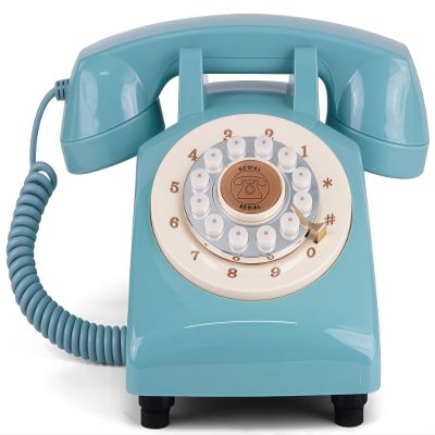 RetroVox Audio Guest Book Wedding Phone Guestbook Guest Audio Message Book, Vintage Style for Wedding Reception, Bridal Shower, Baby Shower06 Sky Blue