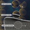 Abstract Blue and Gold Circles Area Rugs, Modern Home Decor Area Rug for Living Room, Anti-Slip Hardwearing Non-Shedding Easy Clean Floor Mat for Sofa Bedroom Entryway Hallway Bath Room 4x6ft view 4