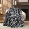 Cozy Bliss Luxury Faux Fur Throw Blanket Leopard Print, Non Shedding Double Sided Sherpa Blankets Super Soft Fluffy Thick Warm Throws Home Decor for Couch Bed Sofa Women,60"*80"Inches Snow Leopard view 3