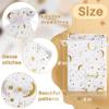 Sukh 100pcs Organza Bags 4"x6" - Moon Star Small Gift Bags Bulk Party Favor Mesh Bags Drawstring Goodie Wrap Pouch Bags Candy Jewelry Sachet Bracelet Fruit Protection Bags Wedding Halloween Christmas view 3
