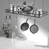 RABEEXP Ceiling Pot Rack with 12 Hooks - 31.5x15.7x1.97 Inch Multi-Purpose Organizer for Home, Restaurant, Kitchen Cookware Organization view 3