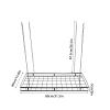 RABEEXP Ceiling Pot Rack with 12 Hooks - 31.5x15.7x1.97 Inch Multi-Purpose Organizer for Home, Restaurant, Kitchen Cookware Organization view 4