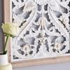 GZHERVICES Large Carved Wood Sculpture Panels Set, Antique Wooden Panels Wall Art Dcor Elegant Wood Wall Art Plaque Sculpture Hanging Wall Dcor for Hotel Homestay Tea Room(2PCS/83x3.5x75cm) view 4