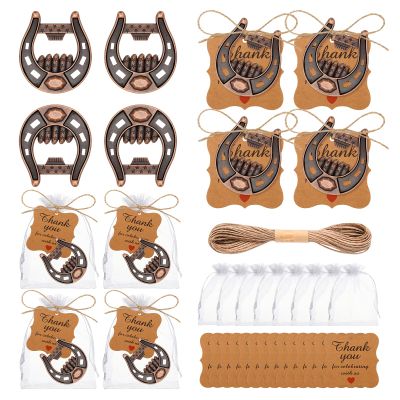 Wxzumg 50PCS Lucky Horseshoe Bottle Opener Cast Iron Lucky Horseshoes Opener Wedding Party Favors With Tag Cards Sheer Bag For Rustic Vintage Wedding Birthday Bar Favors Party Favor Decorations