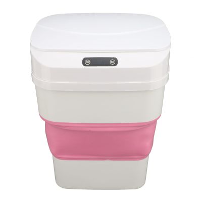 Smart Sensor Trash Can, Foldable Automatic Garbage Bin with Large Capacity, 17.5L, Touchless Motion Sensor Trash Bin, Automatic Small Slim Garbage Can for Bedroom, Office,
