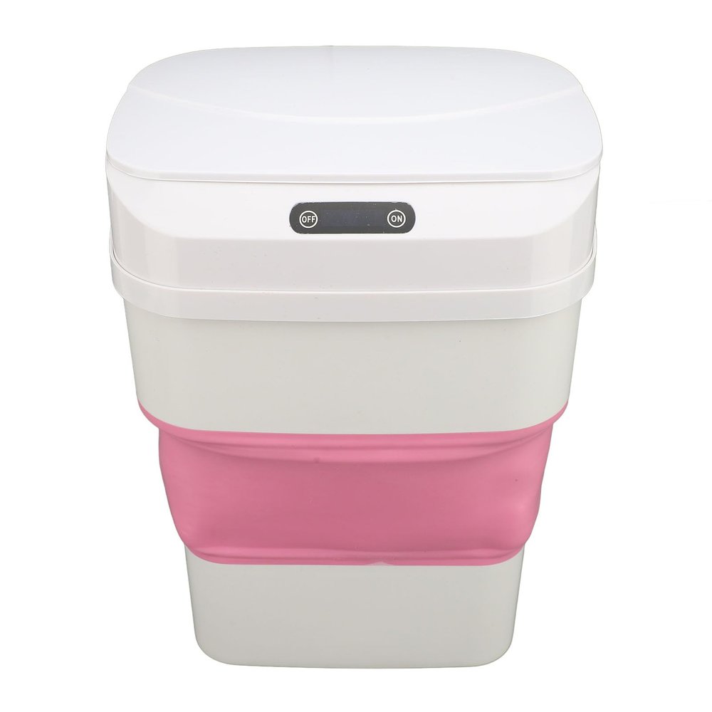 Smart Sensor Trash Can, Foldable Automatic Garbage Bin with Large Capacity, 17.5L, Touchless Motion Sensor Trash Bin, Automatic Small Slim Garbage Can for Bedroom, Office,