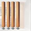 Wood Slat Room Dividers Floor to Ceiling, 8 7 6 5 4 3 Feet Tall Wall Partition Screen Post for Office, Stairway, Lofts and Porch, Modern Living Room Decorative Panel(4 Pack,210cm/82.6in/6.88ft) view 1