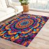 TANTANICAL Mandala Rug 4x6, Bohemian Rugs for Bedroom Living Room, India Area Rug, Mandala Decor, Indoor Floor Carpet, Washable Non Slip Stain Resistant view 1