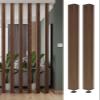 ZAQYCM Rustic Room Divider Wood Columns, Living Room Kitchen Bedroom Bathroom Home Entryway Wood Slat Wall Post Partition Floor to Ceiling, No Drill Installation(2 Pack,200cm/78.7in/6.56ft) view 1