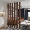 ZAQYCM Rustic Room Divider Wood Columns, Living Room Kitchen Bedroom Bathroom Home Entryway Wood Slat Wall Post Partition Floor to Ceiling, No Drill Installation(2 Pack,200cm/78.7in/6.56ft) view 2