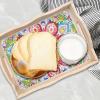 Generic DIY Diamond Serving Tray Rectangular Upgrade Increase Breakfast Tray with Handles Handmade Diamond Art Painting Wooden Tray Dinner Plate for Coffee Living Room Home Organizer-Mandala09 view 2