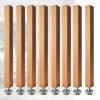 ZAQYCM Wood Slat Room Dividers Floor to Ceiling, 8 7 6 5 4 3 Feet Tall Wall Partition Screen Post for Office, Stairway, Lofts and Porch, Modern Living Room Decorative Panel(8 Pack,90cm/35.4in/2.95ft) view 1