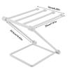 NDNCZDHC Kitchen Countertop Dishcloth Rack Plastic Thick Kitchen Towel Rack Folding Dish Towel Holder for Kitchen Home(Grey) view 2