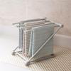 NDNCZDHC Kitchen Countertop Dishcloth Rack Plastic Thick Kitchen Towel Rack Folding Dish Towel Holder for Kitchen Home(Grey) view 3