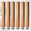 ZAQYCM Wood Slat Room Dividers Floor to Ceiling, 8 7 6 5 4 3 Feet Tall Wall Partition Screen Post for Office, Stairway, Lofts and Porch, Modern Living Room Decorative Panel(6 Pack,110cm/43.3in/3.6ft) view 1