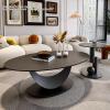 XTRYBHD Modern Cloud Coffee Table, Living Room Simple Coffee Table, Center Table, Metal End Table for Dining, Room, Bedroom, Office(White,47.2in/120cm) view 2