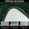 MIULEE Dark Green Extra Thick Non Slip Bathroom Rug Shaggy Soft Bath Mat Plush Microfiber Absorbent Water for Shower Tub Machine Washable (16x60 Inches) view 4