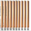 Wood Slat Room Dividers Floor to Ceiling, 8 7 6 5 4 3 Feet Tall Wall Partition Screen Post for Office, Stairway, Lofts and Porch, Modern Living Room Decorative Panel(10 Pack,225cm/88.5in/7.38ft) view 1