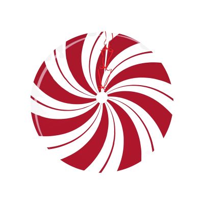 Udtjkl Red Christmas Tree Skirt Sweet Candy Cane Christmastree Mat Red and White Ornaments for Indoor Outdoor Home Office Decoration(120cm)