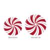 Udtjkl Red Christmas Tree Skirt Sweet Candy Cane Christmastree Mat Red and White Ornaments for Indoor Outdoor Home Office Decoration(120cm) view 2