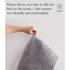 Anti-Slip Mat Solid Color Curved Absorbent Floor Mat Fan-Shaped Carpet 16x39 Inch Shower Room Door Mat Thickened Bathroom(Style4) view 4