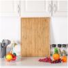 GOCAPTAIN Extra Large Bamboo Wood Cutting Board with Groove - 24 x 18 inches view 1