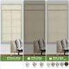 MiLin No Tools No Drill Cordless Roman Shades Privacy Linen Blackout Roman Window Natural Linen Fabric Blinds for Windows Treatment Bedroom Kitchen Living Room (Dark Brown, 24 1/2" W x 72" H) view 3