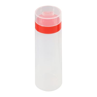 Aramox Squeeze Sauce Bottles with 4-Holes, Portable and SCondiment Bottles for Kitchen Use, Pack of 2 (Red)
