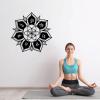 Seven Chakra Metal Wall Art, Chakra Metal Decor, Mandala Decoration, OM Wall Art, Yoga Meditation Zen Room Bedroom Decor (24"x24" | 60x60cm, Gold) view 2