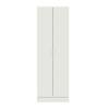 Madesa Pantry Storage Cabinet Armoire Closet with 2 Doors and 5 Utility Shelves 23" L Wooden Organization Unit for Bedroom, Office, Laundry Room, Kitchen, and Garage - White view 4