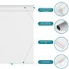 BERISSA Blackout Linen Fabric Roller Blinds with Cassette Valance, Room Darkening Window Shades Pull Down, Thermal Insulation (24.5"W x 64"H) White view 2