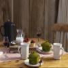 Le Creuset Stoneware Mini Round Cocotte, 8 oz., Olive view 3
