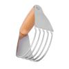 Dough Blender Stainless Steel Material Pastry Cutter With 5 Stainless Steel Blades Can Make More Crisp Bread Crust (Wood Color) view 2