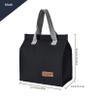 2pcs Black Lunch Bag Insulated, Lunch Box Bag, Reusable Lunch Tote Bag, Lunch Box Container Bag Insulated for Women, Men, Work, Office, Travel view 2