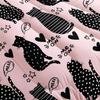 AILONEN Black Cat Comforter Set Full Size,Pink and Black Soft Microfiber Kitted Bedding Set,3-Piece Cat Lover Bedroom Comforter with 2 Pillowcases view 4